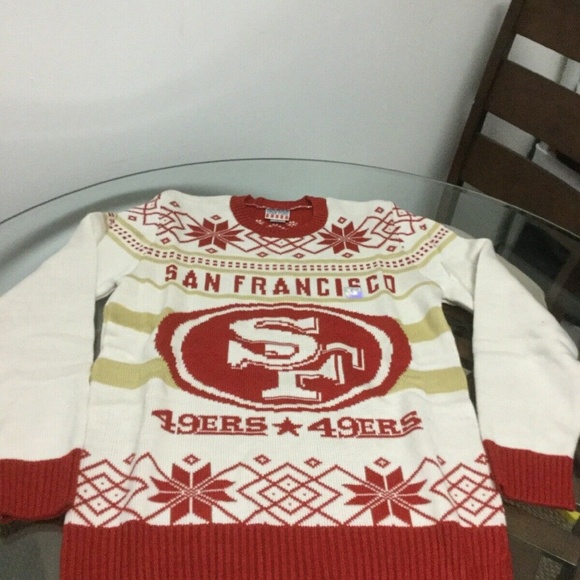 San Francisco 49ers Junk Food Christmas Sweater - Picture 1 of 4
